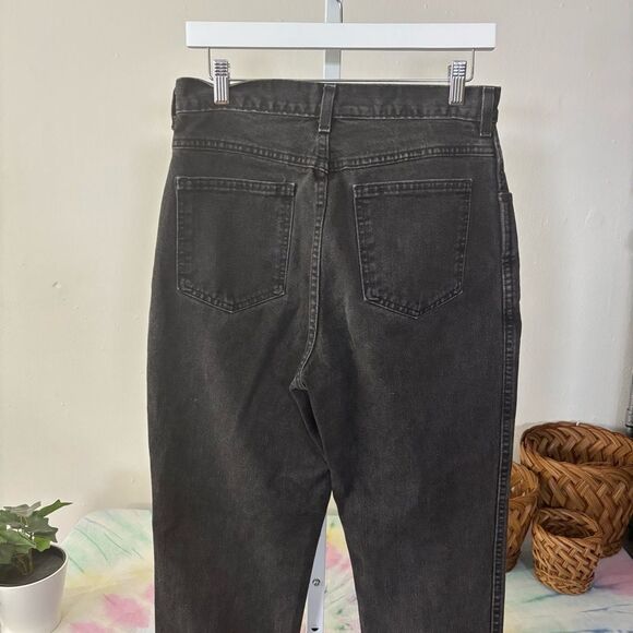 Vintage Land’s End size 10 high waisted black denim jeans - Picture 5 of 9